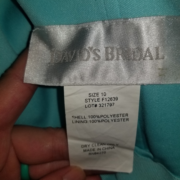 Tiffany blue bridesmaids dress - Picture 4 of 4